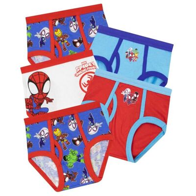 Marvel Boy's Spidey & His Amazing Friends Underwear 5 Pack Size: 4-5 Years Multicolor 4-5 Years Marvel Boy's Spidey & His Amazing Friends Underwear 5 Pack Size: 4-5 Years Multicolor 4-5 Years