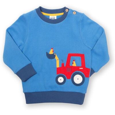 Kite Boy's Farmer Cluck Cluck Sweatshirt in Blue Size: 6 Years Blue 6 Years Kite Boy's Farmer Cluck Cluck Sweatshirt in Blue Size: 6 Years Blue 6 Years