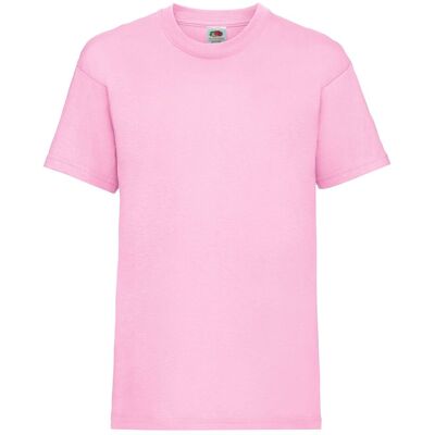 Fruit Of The Loom Childrens/Kids Unisex Light Pink Short Sleeve T-Shirt - T-Shirt Fruit Of The Loom Childrens/Kids Unisex Light Pink Short Sleeve T-Shirt - T-Shirt