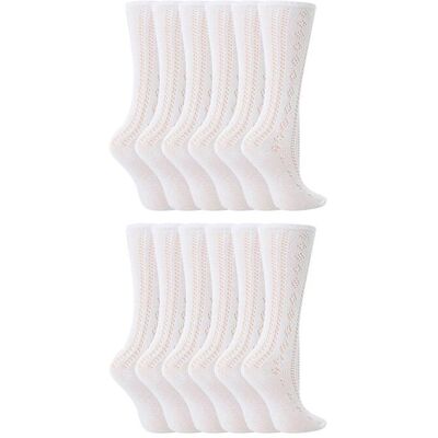 Sock Snob Girl's 12 Pair Soft Cotton Rich Knee High White Uniform Socks for School Size: 11-13 Years White 11-13 Years Sock Snob Girl's 12 Pair Soft Cotton Rich Knee High White Uniform Socks for School Size: 11-13 Years White 11-13 Years