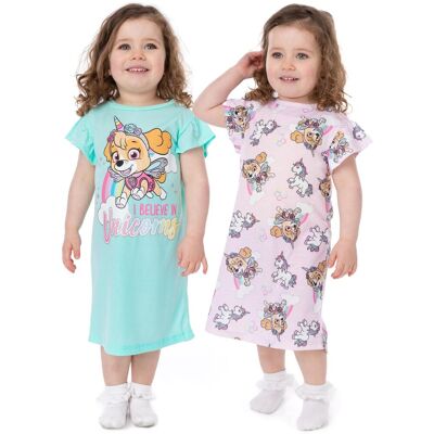 Paw Patrol Girl's Short Sleeve Nightdress Girls Multicoloured Official Size: 5-6 Years Multicolor 5-6 Years Paw Patrol Girl's Short Sleeve Nightdress Girls Multicoloured Official Size: 5-6 Years Multicolor 5-6 Years