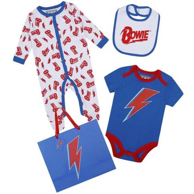 Amplified David Bowie grow Set in White Size: Newborn White Newborn Amplified David Bowie grow Set in White Size: Newborn White Newborn