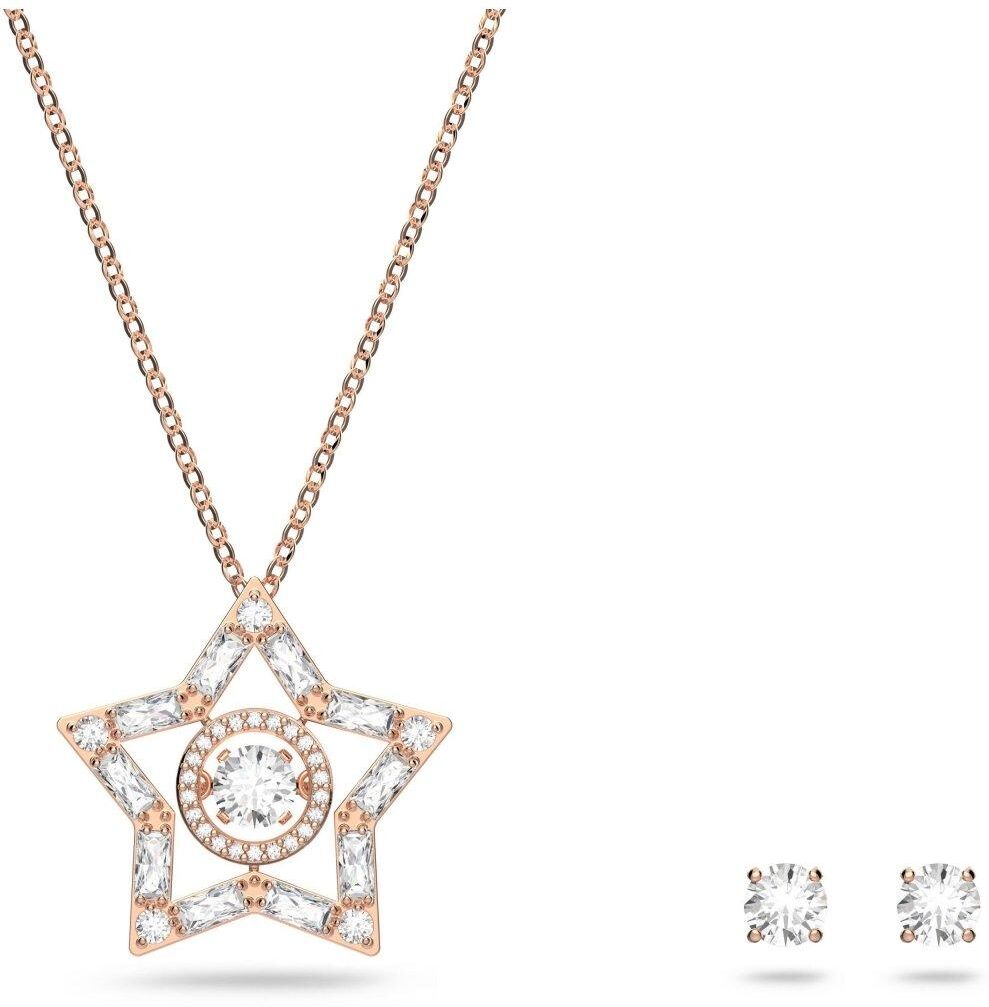 Swarovski Stella Star Necklace And Stud Earrings Jewellery Set - 5622730