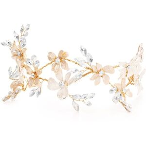 Jon Richard Women's Jennilee Silver Plated 2 Tone Floral Hair Slide - Gift Pouch in Gold Gold One Size Jon Richard Women's Jennilee Silver Plated 2 Tone Floral Hair Slide - Gift Pouch in Gold Gold One Size