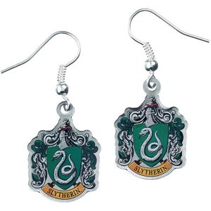Harry Potter Men's Silver Plated Slytherin Earrings Multicolor One Size Harry Potter Men's Silver Plated Slytherin Earrings Multicolor One Size