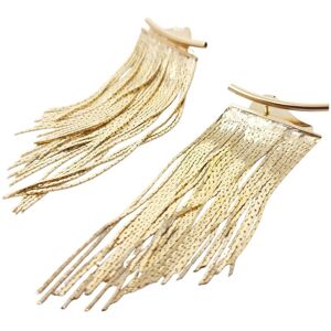 Harfi Women's 18ct Gold Plated Waterfall Party Tassel Earrings Size: 8 cm Gold 8 cm Harfi Women's 18ct Gold Plated Waterfall Party Tassel Earrings Size: 8 cm Gold 8 cm