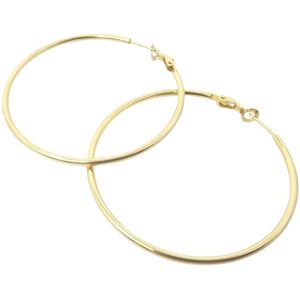 Harfi Women's 18ct Gold Plated 50mm Everyday Hoop Earrings Size: 5 cm Gold 5 cm Harfi Women's 18ct Gold Plated 50mm Everyday Hoop Earrings Size: 5 cm Gold 5 cm