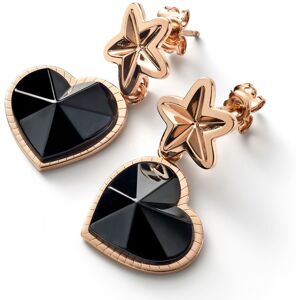 baccarat Women's Black 'Etoile Mon Coeur' Vermeil Black Crystal Earrings - Elegant Heart & Star Design Black One Size baccarat Women's Black 'Etoile Mon Coeur' Vermeil Black Crystal Earrings - Elegant Heart & Star Design Black One Size