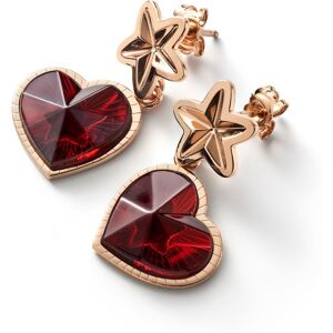 baccarat Women's Vermeil - 'Etoile Mon Coeur' - Red Crystal Heart & Star Drop Design - Earrings Red One Size baccarat Women's Vermeil - 'Etoile Mon Coeur' - Red Crystal Heart & Star Drop Design - Earrings Red One Size