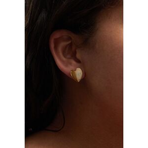 Simply Silver Women's Recycled Gold Plated Sterling Silver 925 Heart Stud Earrings Gold One Size Simply Silver Women's Recycled Gold Plated Sterling Silver 925 Heart Stud Earrings Gold One Size