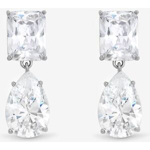 Jon Richard Women's Rhodium Plated Mixed Stone Drop Earrings in Silver Silver One Size Jon Richard Women's Rhodium Plated Mixed Stone Drop Earrings in Silver Silver One Size