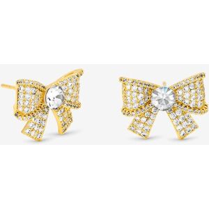 Jon Richard Women's Gold Plated & Pave Bow Studs Gold One Size Jon Richard Women's Gold Plated & Pave Bow Studs Gold One Size