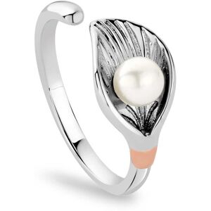 Clogau Women's Nature's Wonder Sterling Silver Oyster Shell Ring with Pearl in Metallics Size: T Metallics T Clogau Women's Nature's Wonder Sterling Silver Oyster Shell Ring with Pearl in Metallics Size: T Metallics T