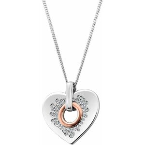 Clogau Women's Cariad Sterling Silver Sparkle Big Heart Pendant with Topaz in Metallics Metallics One Size Clogau Women's Cariad Sterling Silver Sparkle Big Heart Pendant with Topaz in Metallics Metallics One Size