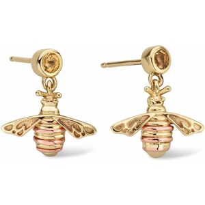 Clogau Women's Nature's Wonder 9ct Solid Gold Honey Bee Drop Earrings with Citrine in Metallics Metallics One Size Clogau Women's Nature's Wonder 9ct Solid Gold Honey Bee Drop Earrings with Citrine in Metallics Metallics One Size