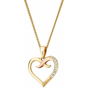 Clogau Women's Forever Yours 9ct Solid Gold Kiss Pendant with Diamonds in Metallics Metallics One Size Clogau Women's Forever Yours 9ct Solid Gold Kiss Pendant with Diamonds in Metallics Metallics One Size