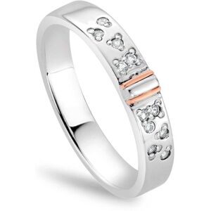 Clogau Women's Cariad Sterling Silver Sparkle Ring with Topaz in Metallics Size: Medium Metallics M Clogau Women's Cariad Sterling Silver Sparkle Ring with Topaz in Metallics Size: Medium Metallics M