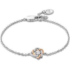Clogau Women's Forever Yours Sterling Silver Heart Bracelet with Topaz in Metallics Metallics One Size Clogau Women's Forever Yours Sterling Silver Heart Bracelet with Topaz in Metallics Metallics One Size