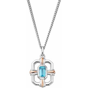 Clogau Women's Royal Sterling Silver Gateways Pendant with Swiss Blue Topaz in Metallics Metallics One Size Clogau Women's Royal Sterling Silver Gateways Pendant with Swiss Blue Topaz in Metallics Metallics One Size
