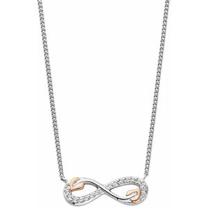 Clogau Women's Tree of Life Sterling Silver Infinity Necklace with Topaz in Metallics Metallics One Size Clogau Women's Tree of Life Sterling Silver Infinity Necklace with Topaz in Metallics Metallics One Size