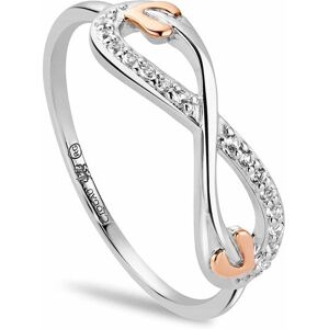 Clogau Women's Tree of Life Sterling Silver Infinity Ring with Topaz in Metallics Size: R Metallics R Clogau Women's Tree of Life Sterling Silver Infinity Ring with Topaz in Metallics Size: R Metallics R