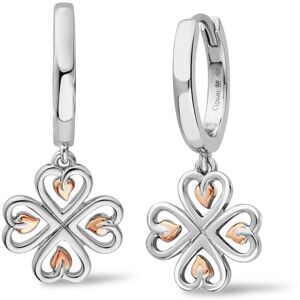 Clogau Women's Tree of Life Sterling Silver Heart Drop-Hoop Earrings in Metallics Metallics One Size Clogau Women's Tree of Life Sterling Silver Heart Drop-Hoop Earrings in Metallics Metallics One Size