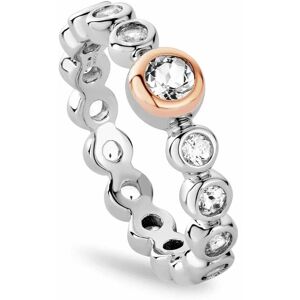 Clogau Women's Celebration Sterling Silver Tennis Ring with Topaz in Metallics Size: R Metallics R Clogau Women's Celebration Sterling Silver Tennis Ring with Topaz in Metallics Size: R Metallics R