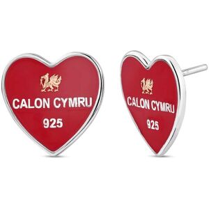 Clogau Women's WRU Sterling Silver Welsh Heart Stud Earrings in Metallics Metallics One Size Clogau Women's WRU Sterling Silver Welsh Heart Stud Earrings in Metallics Metallics One Size