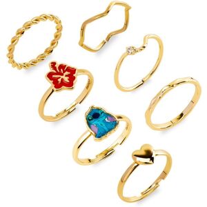 Disney Stitch Jewellery Set of 7 Rings Multicolor One Size Disney Stitch Jewellery Set of 7 Rings Multicolor One Size
