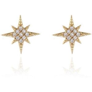 Cachet London Women's Cachet North Star stud Earrings in Metallic Gold Metallic Gold One Size Cachet London Women's Cachet North Star stud Earrings in Metallic Gold Metallic Gold One Size
