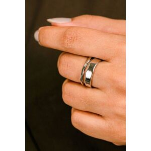 The Colourful Aura Women's Adjustable Thick Hammered Silver Irregular Cuff Band Wave Ring Silver One Size The Colourful Aura Women's Adjustable Thick Hammered Silver Irregular Cuff Band Wave Ring Silver One Size