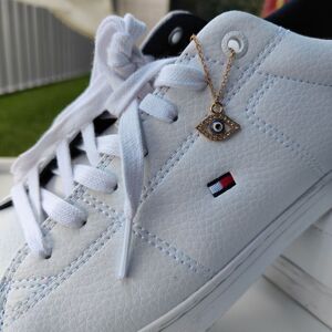 The Colourful Aura Evil Eye Zircon Dangle Shoe Lace Charm Sneaker Accessories Skate Charm in Gold Gold One Size The Colourful Aura Evil Eye Zircon Dangle Shoe Lace Charm Sneaker Accessories Skate Charm in Gold Gold One Size