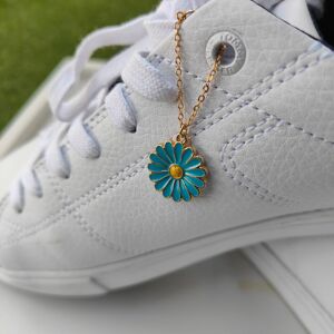 The Colourful Aura Floral Daisy Sunflower Dangle Shoe Lace Sneaker Accessories Summer Skate Charm in Blue Blue One Size The Colourful Aura Floral Daisy Sunflower Dangle Shoe Lace Sneaker Accessories Summer Skate Charm in Blue Blue One Size