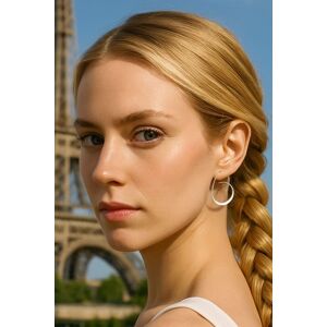 Otis Jaxon London Women's Tapered Sterling Silver Hoop Earrings Silver One Size Otis Jaxon London Women's Tapered Sterling Silver Hoop Earrings Silver One Size