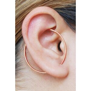 Otis Jaxon London Women's Single Round Sterling Silver Ear Cuff Earring in Rose Gold Rose Gold One Size Otis Jaxon London Women's Single Round Sterling Silver Ear Cuff Earring in Rose Gold Rose Gold One Size