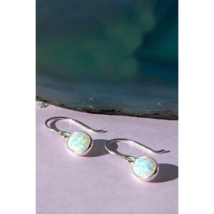 Otis Jaxon London Women's Welo Opal Sterling Silver October Birthstone Drop Earrings Silver One Size Otis Jaxon London Women's Welo Opal Sterling Silver October Birthstone Drop Earrings Silver One Size