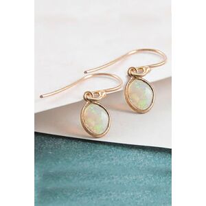 Otis Jaxon London Women's Welo Opal Sterling Silver October Birthstone Drop Earrings in Rose Gold Rose Gold One Size Otis Jaxon London Women's Welo Opal Sterling Silver October Birthstone Drop Earrings in Rose Gold Rose Gold One Size
