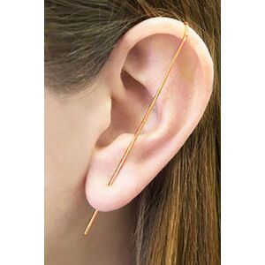 Otis Jaxon London Women's Single Sterling Silver Bar Ear Cuff Earring in Rose Gold Size: Small Rose Gold S Otis Jaxon London Women's Single Sterling Silver Bar Ear Cuff Earring in Rose Gold Size: Small Rose Gold S