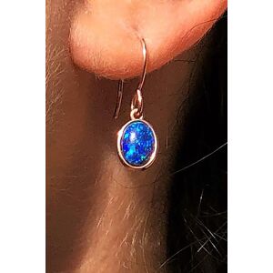 Otis Jaxon London Women's Black Opal Sterling Silver October Birthstone Drop Earrings in Rose Gold Rose Gold One Size Otis Jaxon London Women's Black Opal Sterling Silver October Birthstone Drop Earrings in Rose Gold Rose Gold One Size