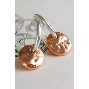 Otis Jaxon London Women's Sterling Silver Organic Charm Hoop Earrings in Rose Gold Rose Gold One Size Otis Jaxon London Women's Sterling Silver Organic Charm Hoop Earrings in Rose Gold Rose Gold One Size