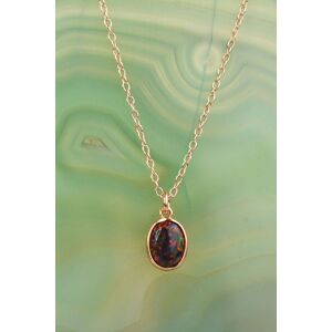 Otis Jaxon London Women's Fire Opal Silver October Birthstone Pendant Necklace in Rose Gold Rose Gold One Size Otis Jaxon London Women's Fire Opal Silver October Birthstone Pendant Necklace in Rose Gold Rose Gold One Size