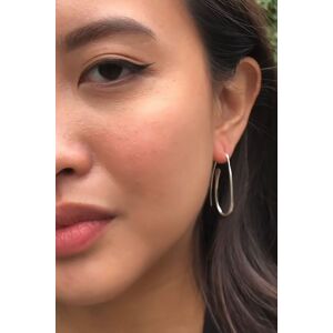 Otis Jaxon London Women's Oval Paperclip Sterling Silver Drop Earrings Silver One Size Otis Jaxon London Women's Oval Paperclip Sterling Silver Drop Earrings Silver One Size