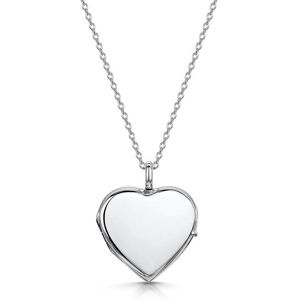 LOVELOX Lockets Women's Heart Personalised Locket in Silver Silver One Size LOVELOX Lockets Women's Heart Personalised Locket in Silver Silver One Size