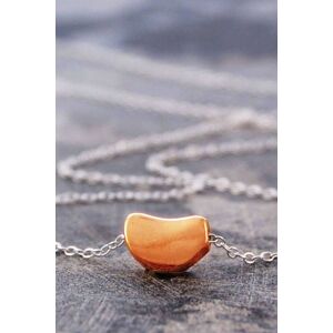 Otis Jaxon London Women's Bean Sterling Silver Pendant Necklace in Rose Gold Rose Gold One Size Otis Jaxon London Women's Bean Sterling Silver Pendant Necklace in Rose Gold Rose Gold One Size