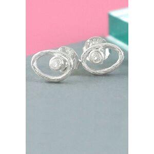 Otis Jaxon London Women's Sterling Silver Topaz November Birthstone Oval Stud Earrings Silver One Size Otis Jaxon London Women's Sterling Silver Topaz November Birthstone Oval Stud Earrings Silver One Size