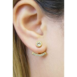 Otis Jaxon London Women's Holly Leaf Sterling Silver Christmas Earrings in Gold Gold One Size Otis Jaxon London Women's Holly Leaf Sterling Silver Christmas Earrings in Gold Gold One Size