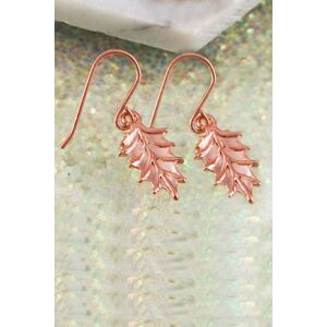 Otis Jaxon London Women's Holly Leaf Sterling Silver Christmas Earrings in Rose Gold Rose Gold One Size Otis Jaxon London Women's Holly Leaf Sterling Silver Christmas Earrings in Rose Gold Rose Gold One Size