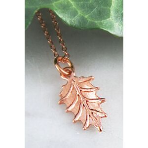 Otis Jaxon London Women's Holly Leaf Sterling Silver Christmas Necklace in Rose Gold Rose Gold One Size Otis Jaxon London Women's Holly Leaf Sterling Silver Christmas Necklace in Rose Gold Rose Gold One Size