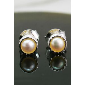 Otis Jaxon London Women's White Pearl June Birthstone Sterling Silver Stud Earrings Silver One Size Otis Jaxon London Women's White Pearl June Birthstone Sterling Silver Stud Earrings Silver One Size