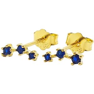 Harfi Women's Sapphire September Birthstone Climber Stud Earrings in Blue Blue One Size Harfi Women's Sapphire September Birthstone Climber Stud Earrings in Blue Blue One Size